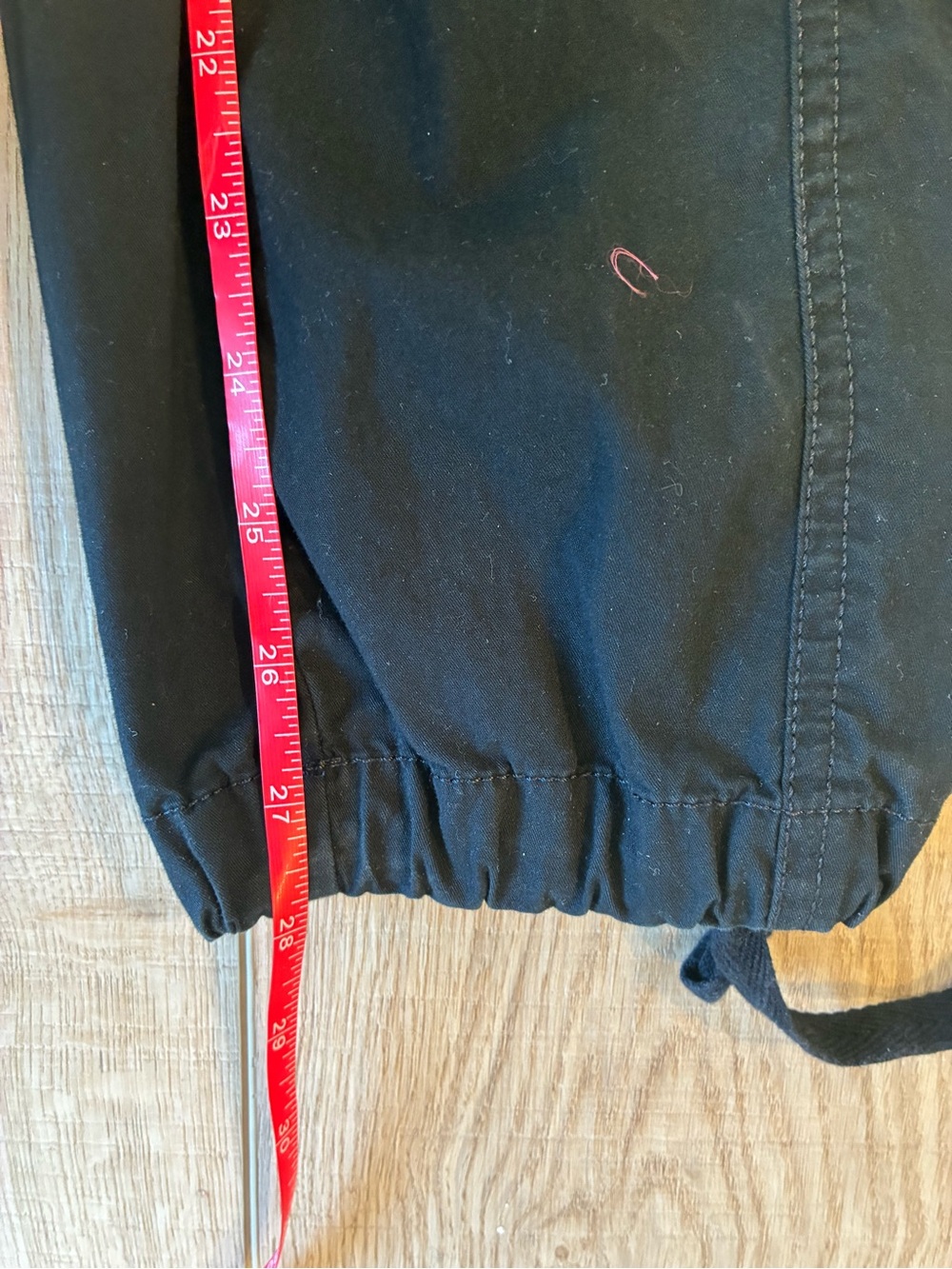 Lauren Ralph Lauren Black drawstring ankle pants size 10 cotton pockets jogger - Picture 9 of 9